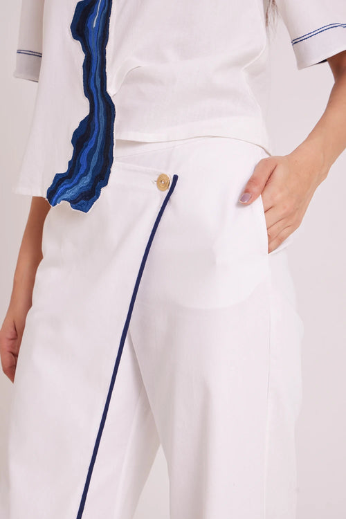 Avisa Blue Current Co-ord Set