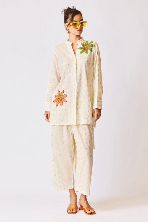Ivory Bloom Pant