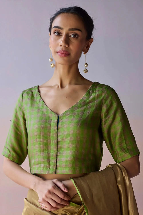 LightWoven Green Blouse