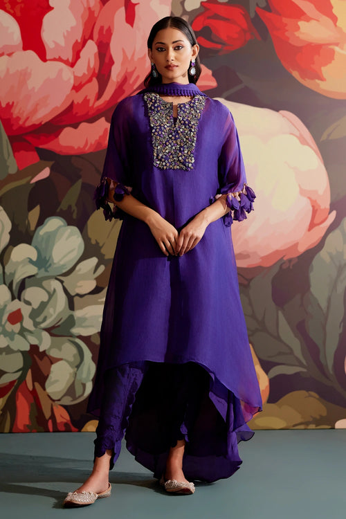 Mavi Kurta Set