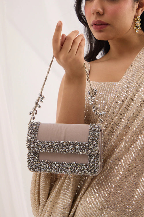Aurel Crystal Medium Grey Bag