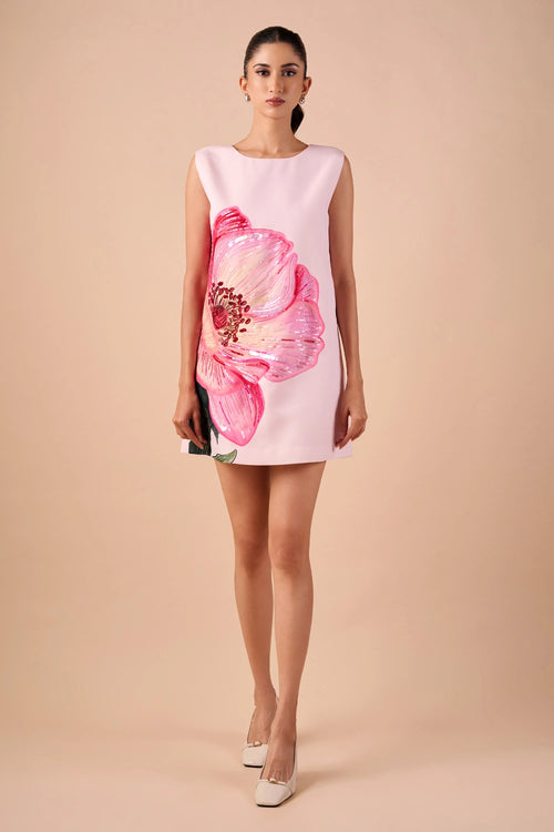 Light Hue Poppy Shift Dress