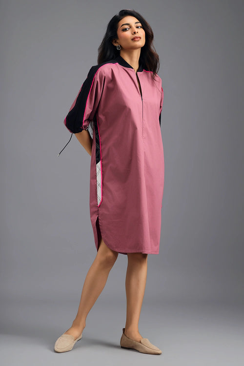 Pink Oversized Boxy Dress