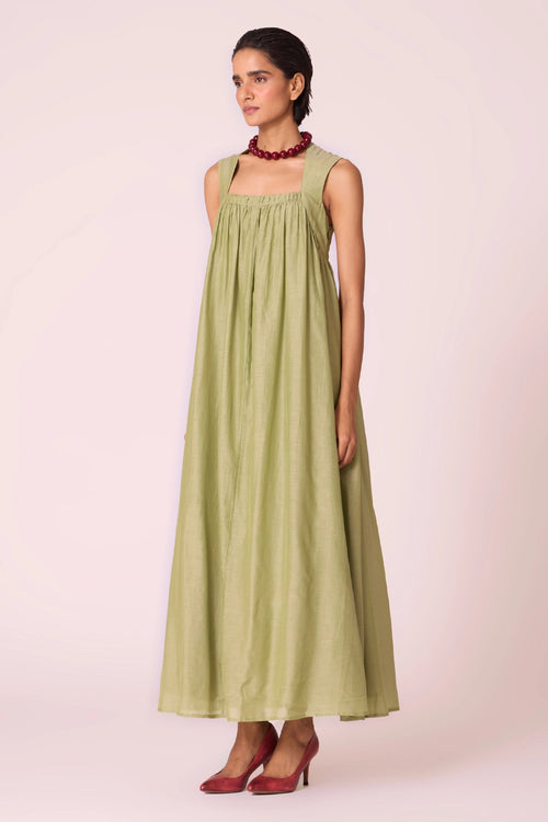 Themis Green Maxi Dress