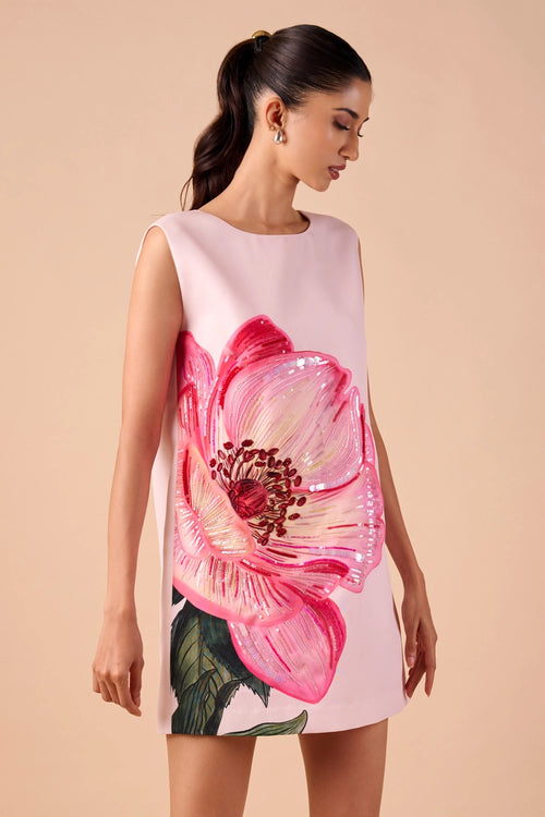 Light Hue Poppy Shift Dress