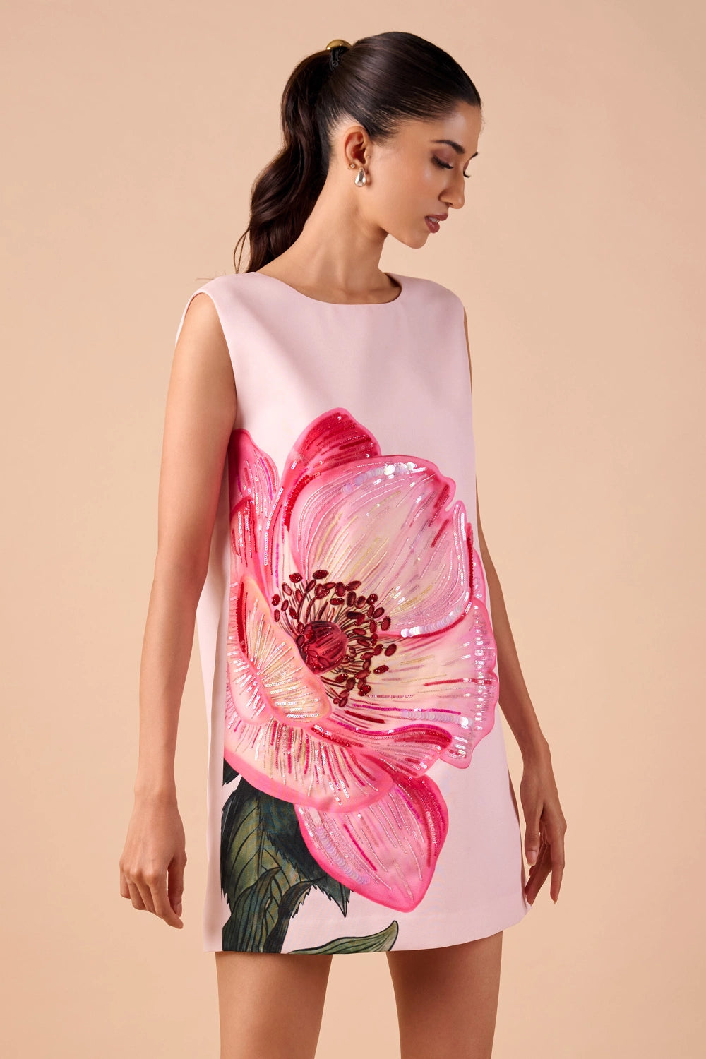 Light Hue Poppy Shift Dress