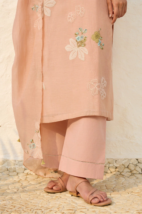 Blossom Applique Kurta Set
