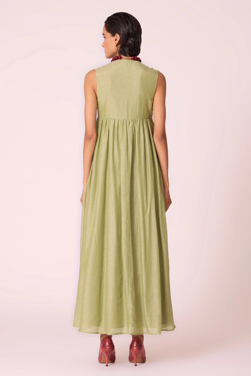Themis Green Maxi Dress