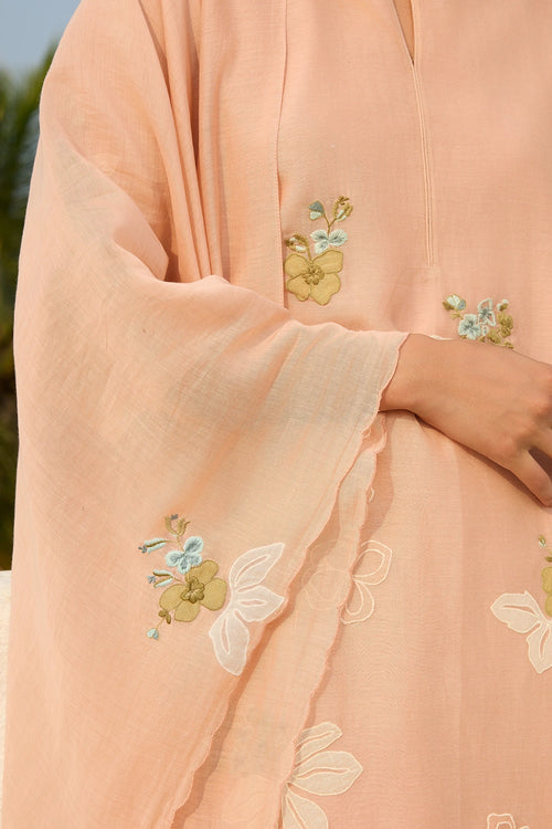 Blossom Applique Kurta Set