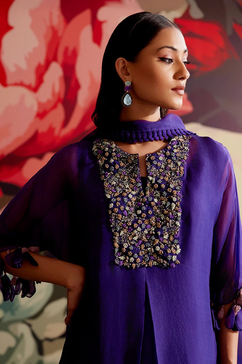 Mavi Kurta Set