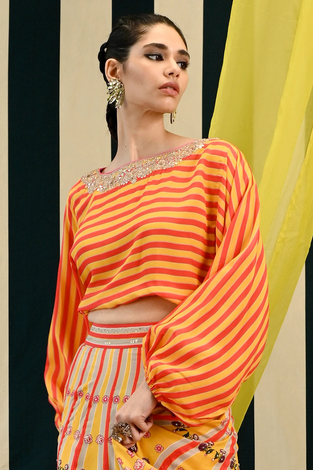 Gulmohar Tarana Lehenga