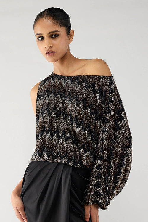 Comet One-Shoulder Set