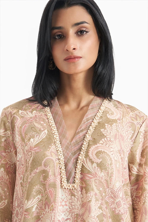 Sandstone Paisley Tunic Set