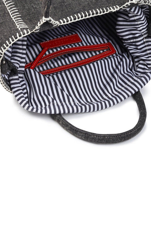 Kirana Black Denim Mini Tote Bag