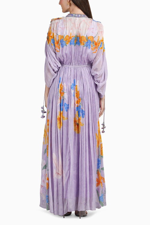Amethyst Bloom Printed Kaftan