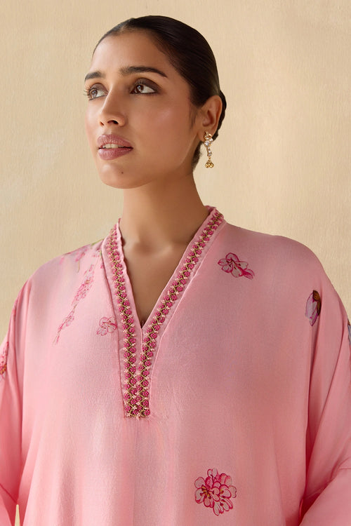 Saumya Peach Kurta Set