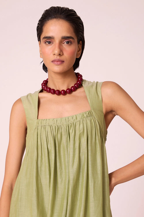 Themis Green Maxi Dress