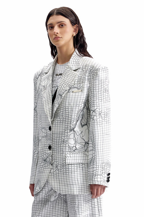 Entangled Mesh Tailored Blazer