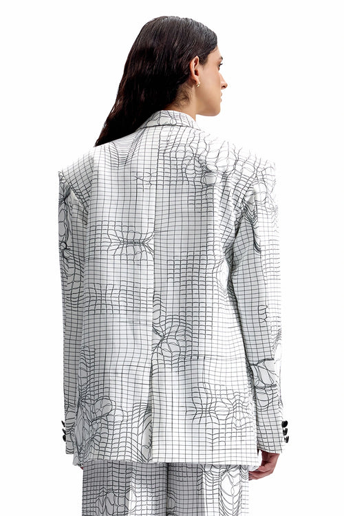 Entangled Mesh Tailored Blazer