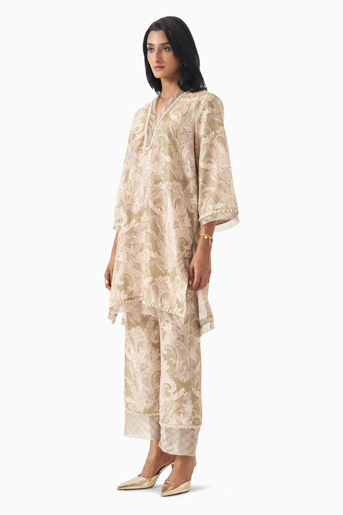 Sandstone Paisley Tunic Set