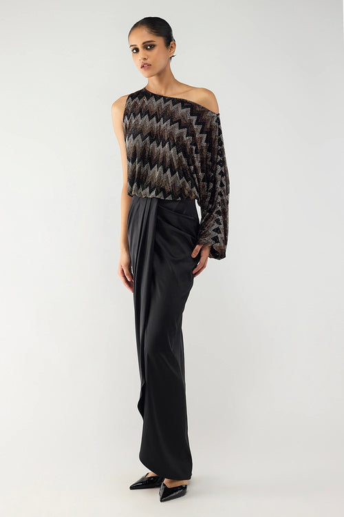 Comet One-Shoulder Set