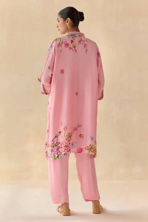 Saumya Peach Kurta Set