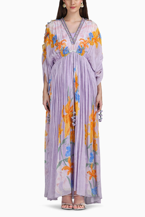 Amethyst Bloom Printed Kaftan