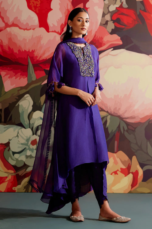 Mavi Kurta Set