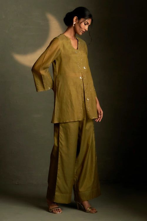 Olive Dusk Chaand Sitara Set