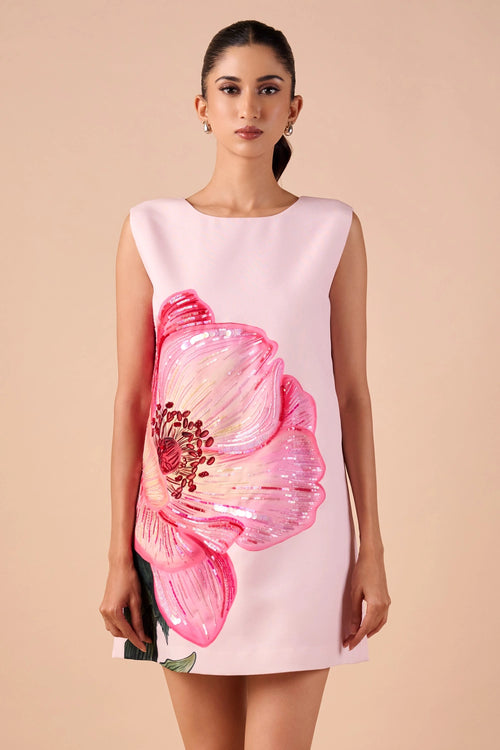 Light Hue Poppy Shift Dress