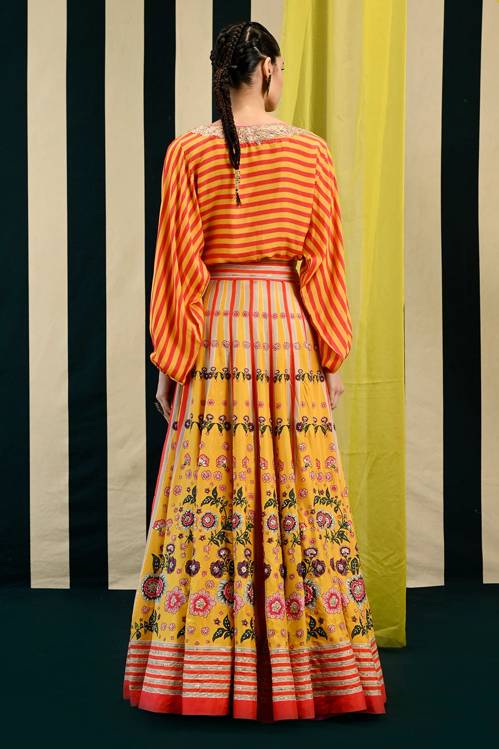 Gulmohar Tarana Lehenga