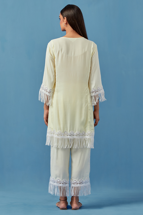 Miral Yellow Kurta Set