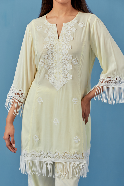 Miral Yellow Kurta Set