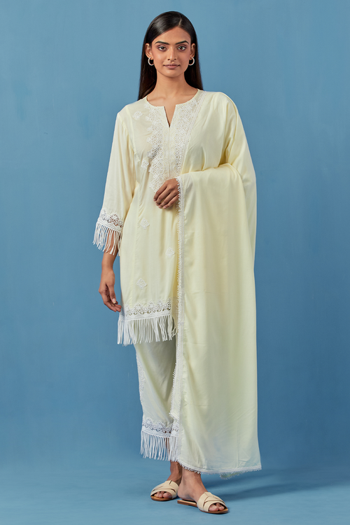 Miral Yellow Kurta Set