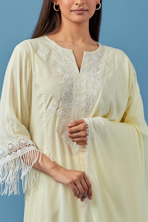 Miral Yellow Kurta Set