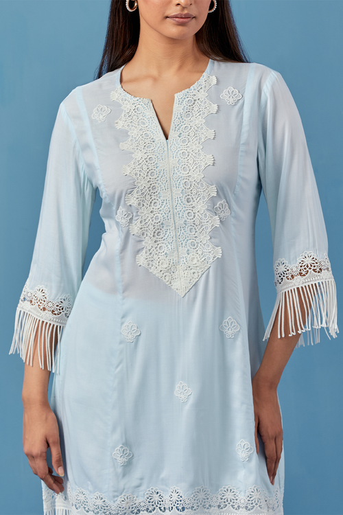 Miral Aqua Kurta Set