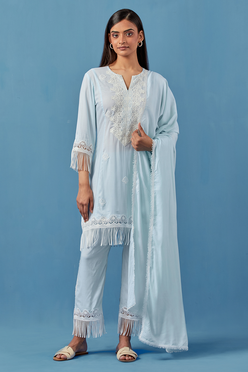 Miral Aqua Kurta Set