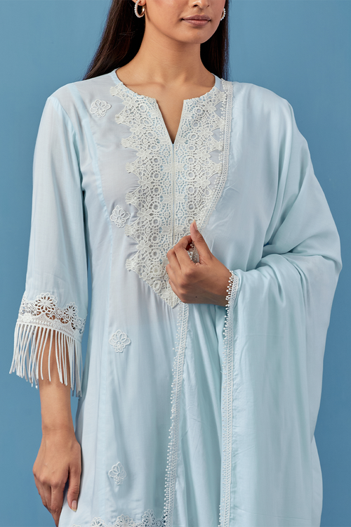 Miral Aqua Kurta Set