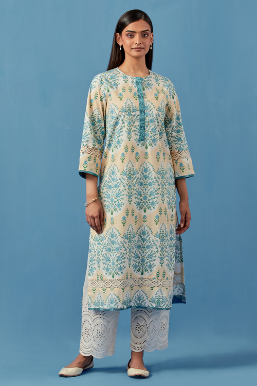 Lemon Kainoosh Kurta and Pants