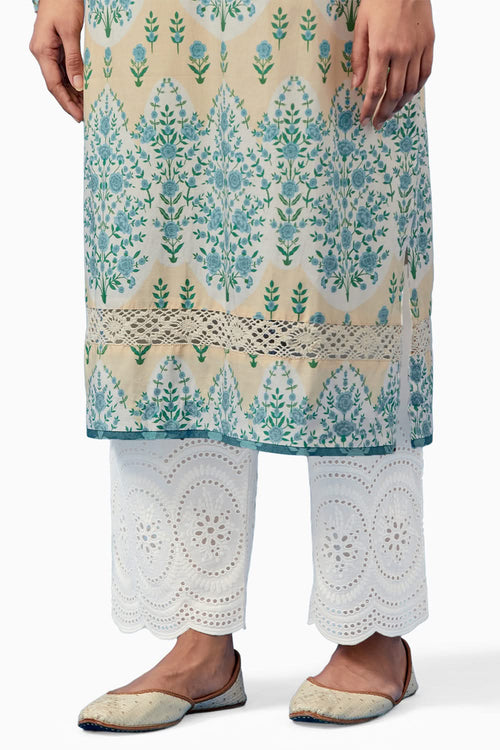 Lemon Kainoosh Kurta and Pants