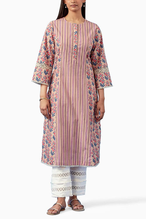 Pale Pink Malhaar Kurta and Pants