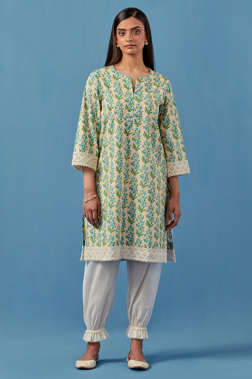 Lemon Badra Kurta and Pants
