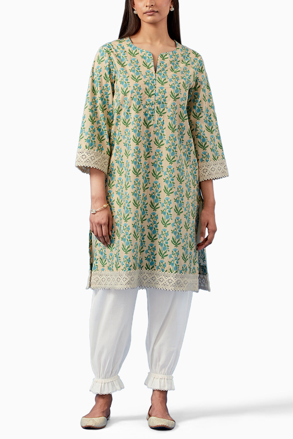 Lemon Badra Kurta and Pants