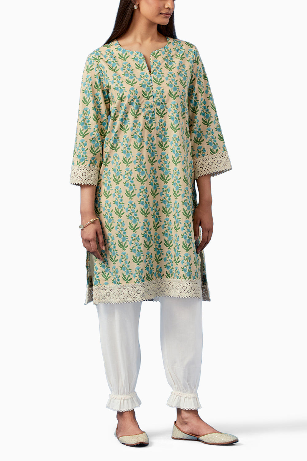 Lemon Badra Kurta and Pants