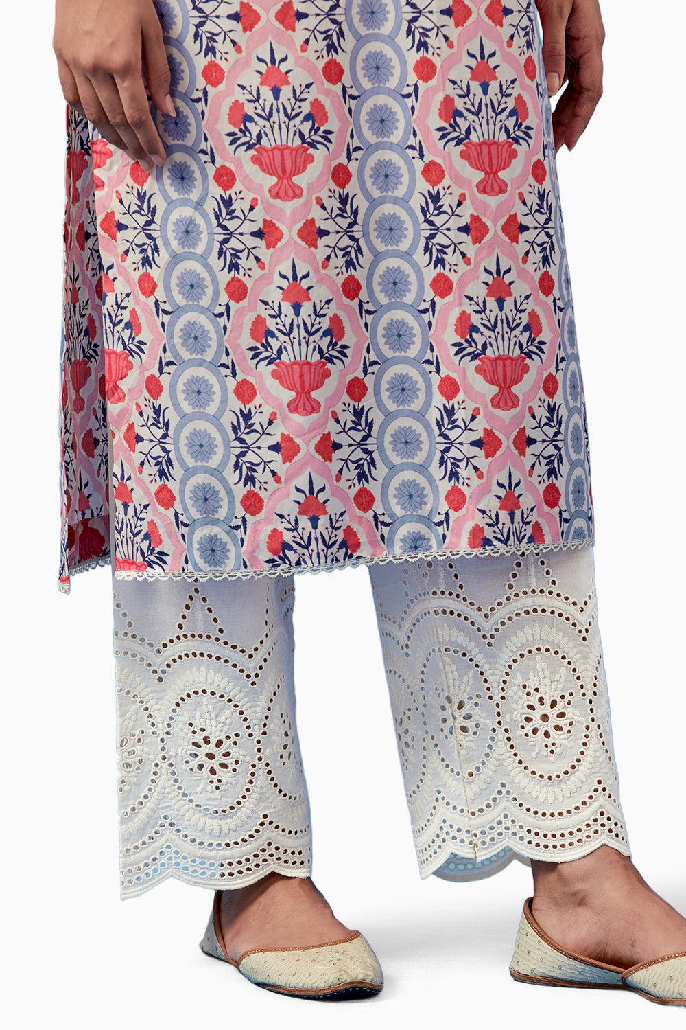 Pink Aparajita Kurta and Pants