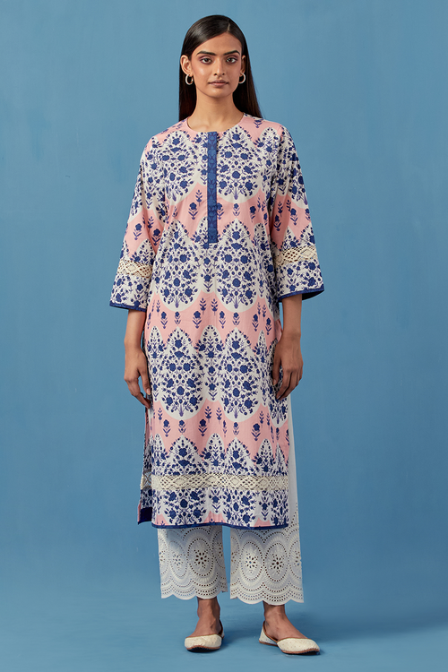 Pink Kainoosh Kurta and Pants