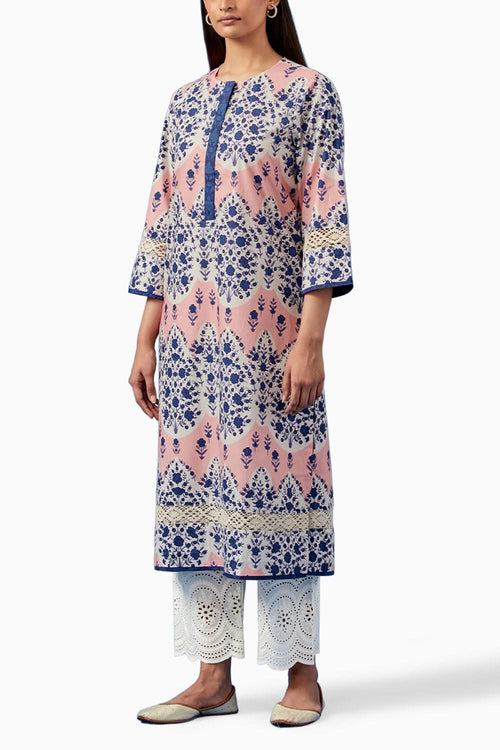Pink Kainoosh Kurta and Pants