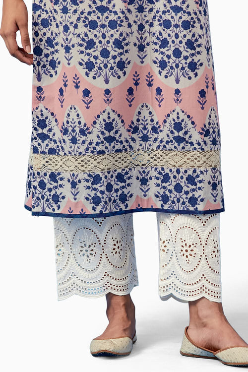 Pink Kainoosh Kurta and Pants