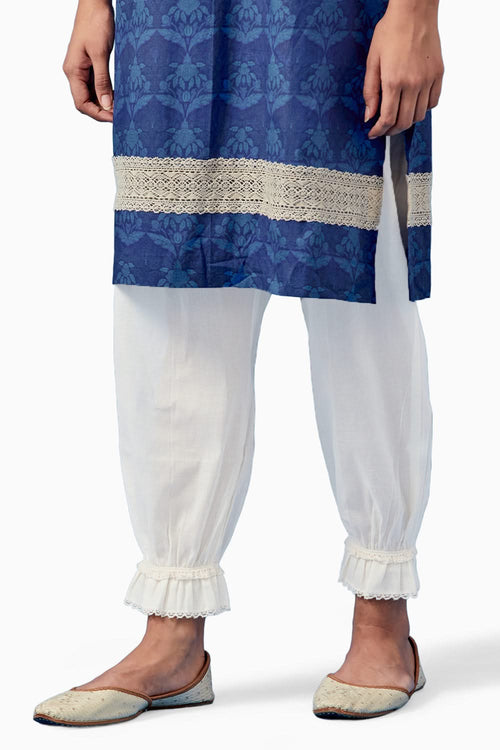 Blue Barkha Kurta and Pants