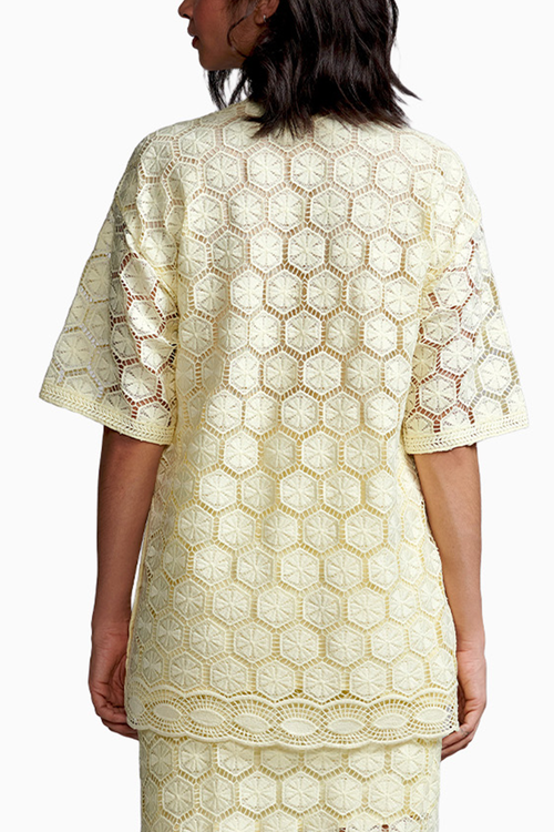Lemon Lace Top